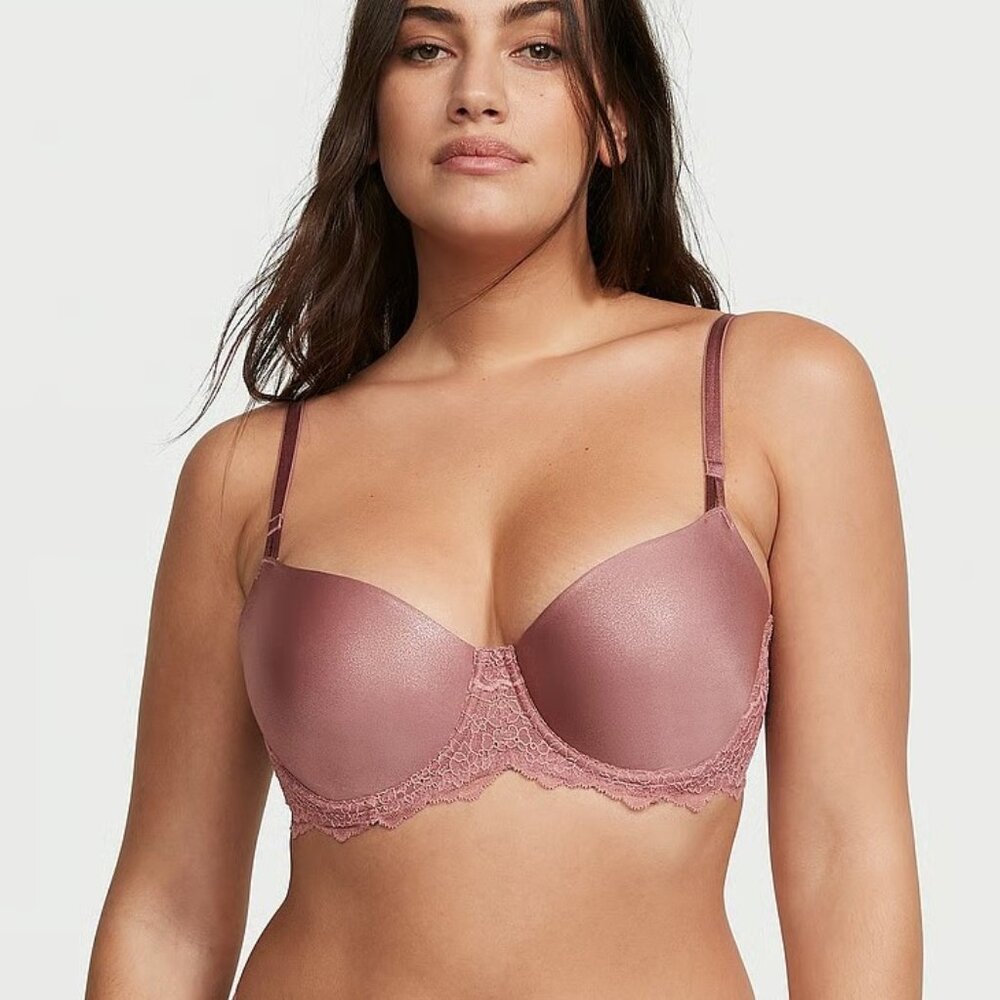 36DDD Victoria Secret Dream Angels Push-Up W/O Padding Unlined Bra Smooth Shimme